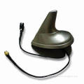 Shark's Fin GPS and FM/AM Antenna with Silver and Black House, Lower Noise Amplifier and High Gain